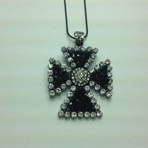 Women's Black/Sliver Cross